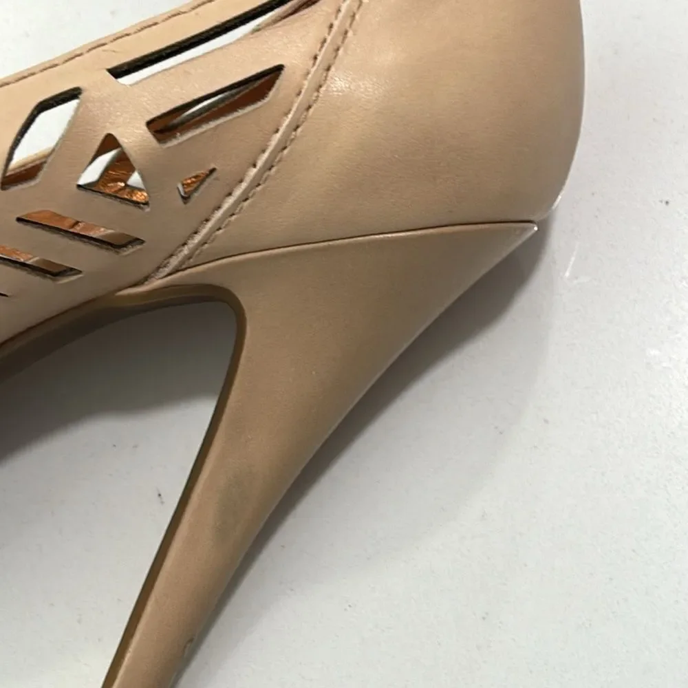 BCBGeneration Women's Elba Mojave Vachetta Beige Tan Stiletto Heels Aztec 8B